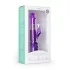 Easytoys - vibratore rabbit rotante con perle e stimolatore clitorideo - viola