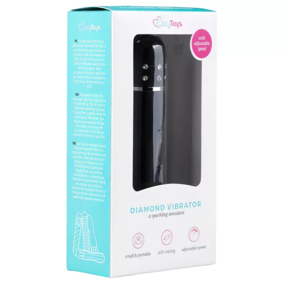 Easytoys - mini vibratore curvo - nero - Diamond