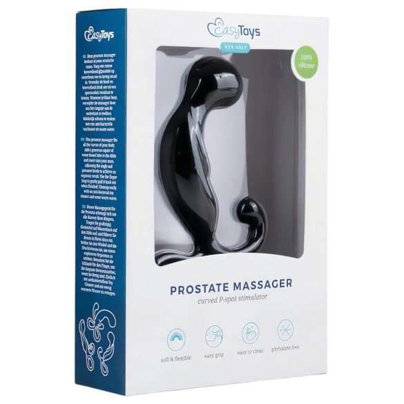 EasyToys - Massaggiatore prostatico - anale - silicone nero