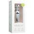 Easytoys - plug anale a cono con gioiello rosa - metallo argento 3,5 cm