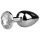 EasyToys - plug anale in metallo (argento-bianco)