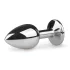 EasyToys - plug anale in metallo (argento-bianco)
