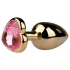 Easytoys - plug anale in metallo - piccolo - oro rosa 2,5cm