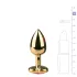 Easytoys - plug anale in metallo - piccolo - oro rosa 2,5cm
