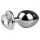 Easytoys - plug anale cuore - pietra bianca - metallo argento