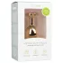 Easytoys Metal No.7 - plug anale a cono - pietra rosa - oro 3cm