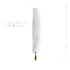 Easytoys Fox NO13 - plug anale metallico con coda di volpe - oro bianco