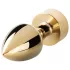 Easytoys Fox NO13 - plug anale metallico con coda di volpe - oro bianco