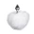 Easytoys Bunny NO1 - plug anale metallico coda coniglio - argento bianco