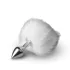 Easytoys Bunny NO1 - plug anale metallico coda coniglio - argento bianco