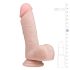 Easytoys - dildo realistico con ventosa e testicoli 17,5 cm - color carne