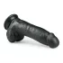 Easytoys - dildo con ventosa e testicoli - 20 cm nero