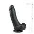 Easytoys - dildo con ventosa e testicoli - 20 cm nero