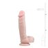 Easytoys - Dildo con ventosa e testicoli (22,5 cm) - naturale