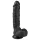 Easytoys - dildo realistico con ventosa e testicoli - nero 22,5cm