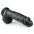 Easytoys - dildo realistico con ventosa e testicoli - nero 22,5cm