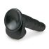 Easytoys - Dildo Nero Grande con Ventosa e Testicoli (26,5 cm)