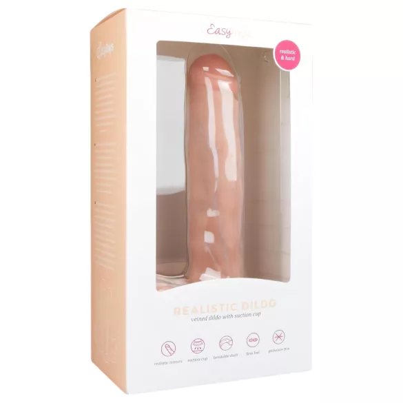 Easytoys - dildo realistico grande con testicoli e ventosa 29,5 cm - color carne