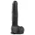 Easytoys - dildo grande con testicoli ventosa - nero 29,5cm