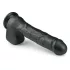 Easytoys - dildo grande con testicoli ventosa - nero 29,5cm