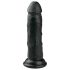 Easytoys - Dildo realistico con ventosa (15,5 cm) - nero