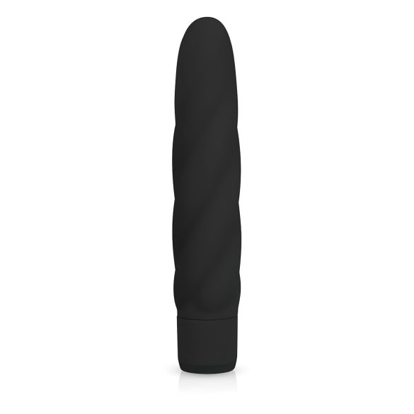 Easytoys - vibratore a barra in silicone twist - nero