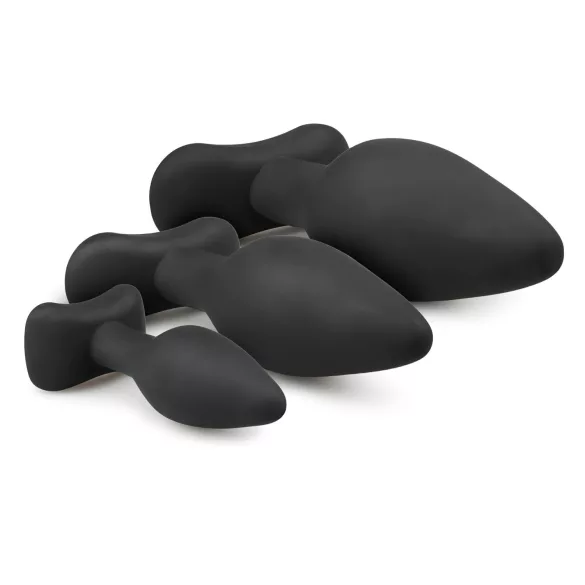 EasyToys Rocket - set di plug anali (nero, 3 pezzi)