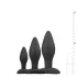 EasyToys Rocket - set di plug anali (nero, 3 pezzi)
