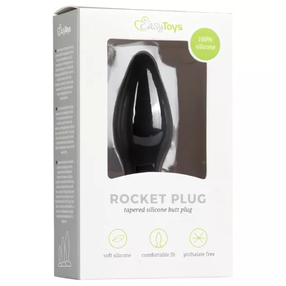 Easytoys - plug anale piccolo - silicone nero