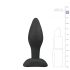 Easytoys - plug anale in silicone - piccolo (nero)