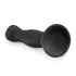 Easytoys - dildo anale con ventosa - superficie rigata - 14 cm nero