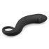 EasyToys Curved Dong - dildo anale in silicone (nero)