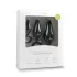 Easytoys - set plug anale con anello - 3 pezzi - silicone nero