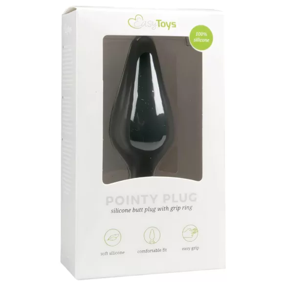 Easytoys - plug anale piccolo - silicone nero