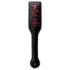Easytoys Bitch - frustino in similpelle - nero