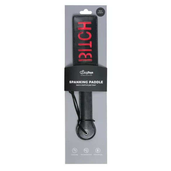 Easytoys Bitch - frustino in similpelle - nero