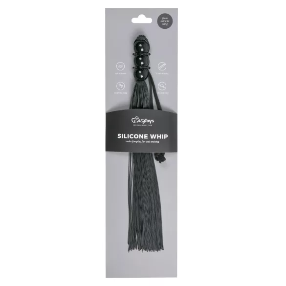 Easytoys - frusta in silicone - nera