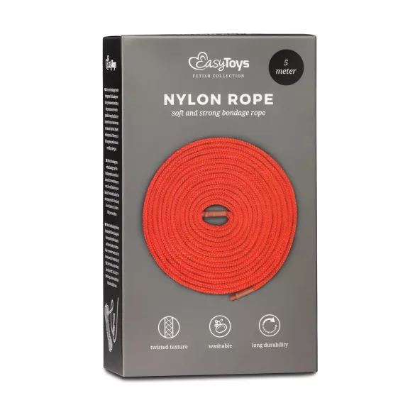 Easytoys Rope - corda per bondage (5 m, rossa)