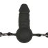 Easytoys - bavaglio con dildo interno - nero