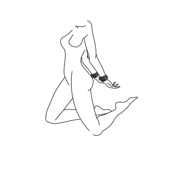 Easytoys - manette in similpelle - nero