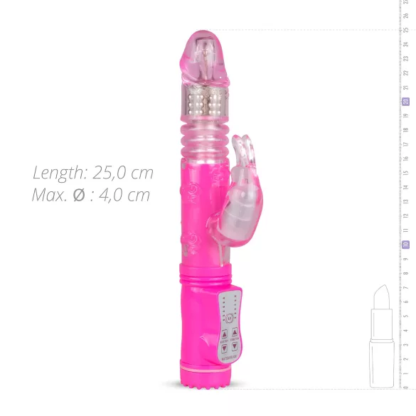 EasyToys Bunny - vibratore a spinta (rosa)