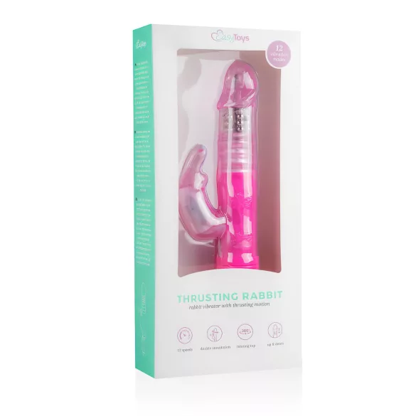 EasyToys Bunny - vibratore a spinta (rosa)