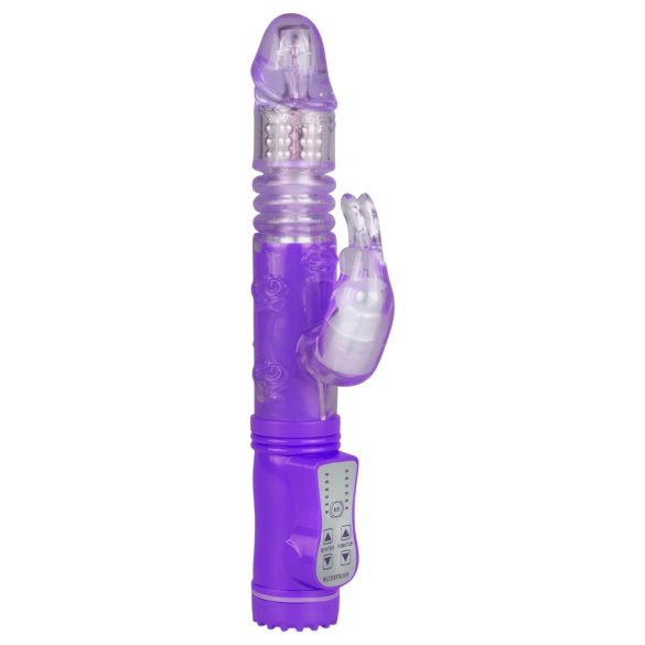 Easytoys Bunny - vibratore rotante e penetrante - silicone viola