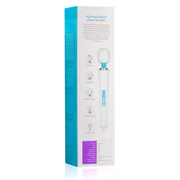 MyMagicWand - vibratore massaggiante potente - bianco blu