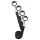 EasyToys - set per legare al letto (nero)