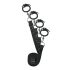 Easytoys - Set di legature da letto (nero)
