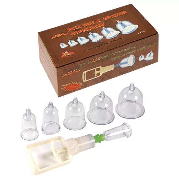 Rimba - set coppette vacuum - pompa aspirazione - 6 pezzi