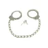 Rimba - manette caviglia catena lunga acciaio argento - 2 pezzi