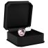 Rimba - plug anale piccolo con pietra rosa - metallo argento