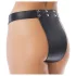 Rimba - cintura di castità in pelle aperta (nera) - M/L
